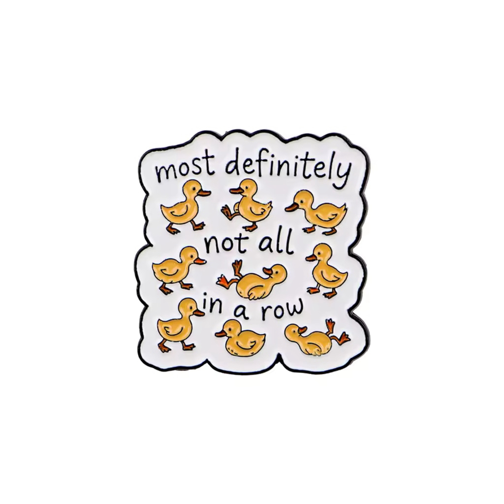 Funny Duck Enamel Pin Gift